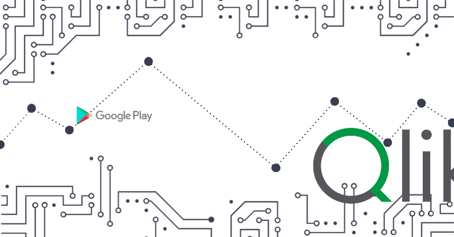 Kondado: Dashboard do Google Play Store no Qlik Cloud Analytics em minutos